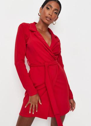 Красное платье пиджак2 фото