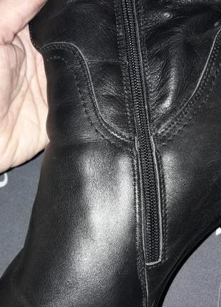 Зимові чорні чоботи батал, жіночі, високі, теплі7 фото