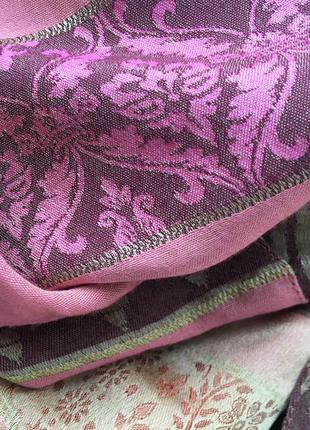 Италия! роскошный шелковый палантин шаль шарф, плотный натуральный шёлк,5 фото