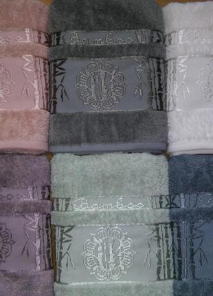 Бамбуковые полотенца cestepe bamboo delux damask silk турция