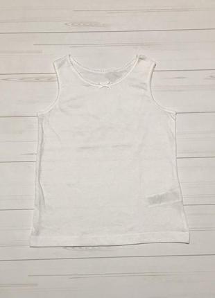 Майка біла бавовняна