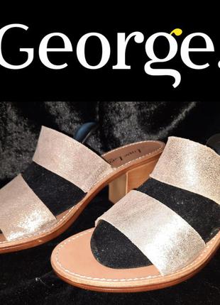 Шкіряні шльопанці love leather george p.41 італія