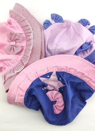 Детская панамка 46 и 48 размер для девочки детские панамки головные уборы хлопок панама (ршб60)3 фото
