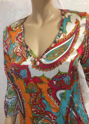 Joyce&girls  натуральный шёлк блузка туника2 фото