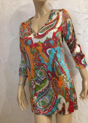 Joyce&girls  натуральный шёлк блузка туника5 фото
