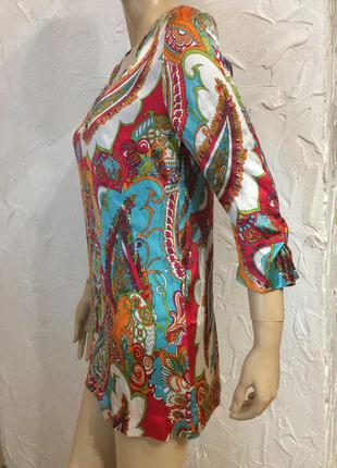 Joyce&girls  натуральный шёлк блузка туника6 фото