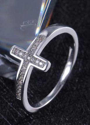 Крутое кольцо рок готика крест колечко перстень4 фото