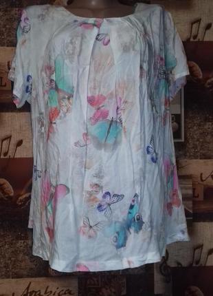 Блузка charles vogele,100%  вискоза,р.52-54