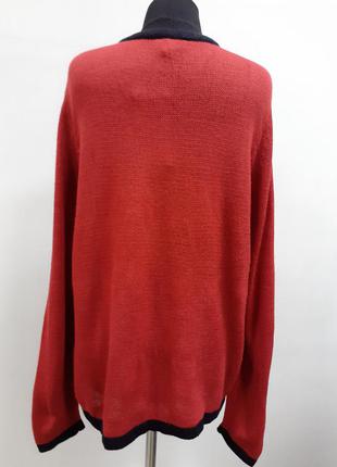 Erika новогодний свитер, красный свитер, с елкой5 фото