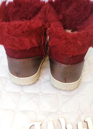 Теплые зимние сапожки ботинки на девочку 21 размер4 фото