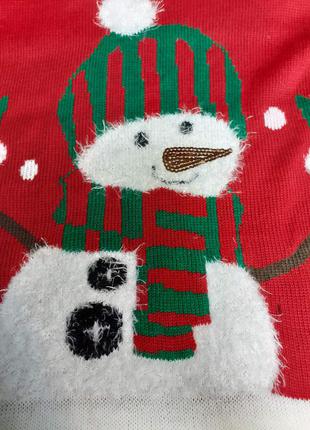 Allison brittney новогодний свитер-туника, с пайетками и бисером, большой размер3 фото