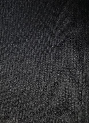 Черный топ с рукавами фонариками из органзы new look, блуза с пышными рукавами, чёрная блуза в рубчик, нарядная блущка на новый год6 фото