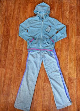 Стильный спортивный костюмчик со стразами на девочку 10-13л