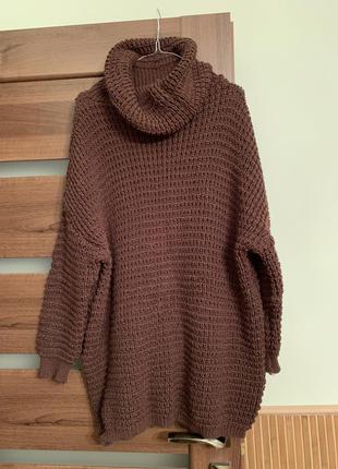 Тёплый вязанный свитер оверсайз2 фото