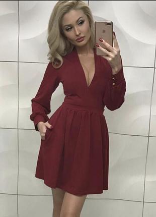 Короткий святковий червоне плаття