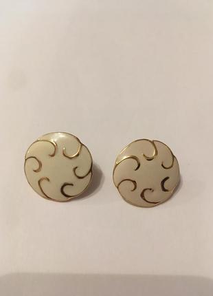 Серьги клипсы винтаж у 3
