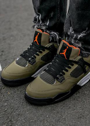 Кроссовки air jordan retro 4 “haki”