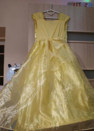 Карнавальное платье принцессы дисней disney belle красавица и чудовище8 фото