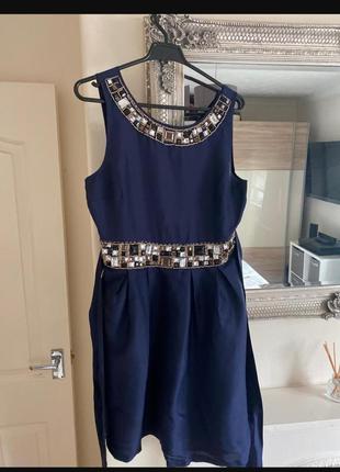 Нарядное платье 👗 синие xs-s 36 42 сукня синя синього святкова вечерние вечірня новий рік новый год