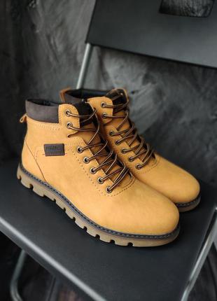 Зимние ботинки рыжие