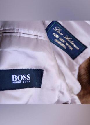 Hugo boss класичний брендовий вовняної шерсть, кашемір, вовняний кашеміровий піджак, жакет оверсайз подовжений9 фото