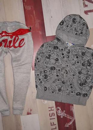 Крутанская кофта h&m c черепками на 2-4.5 года