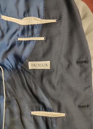 Шерстяной пиджак balmain10 фото