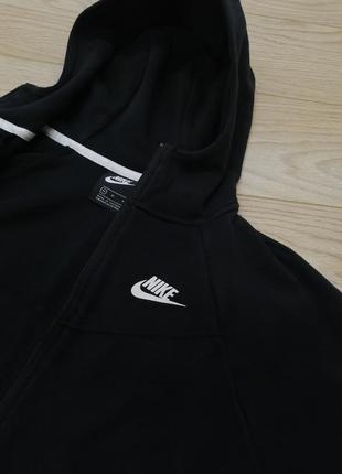 Чёрное женское худи на молнии nike tech fleece3 фото