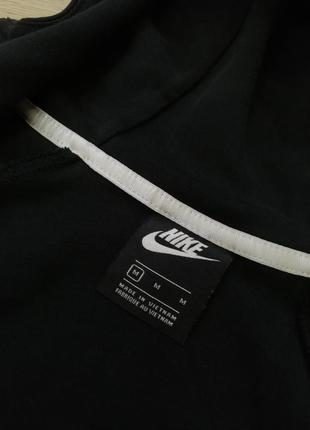 Чёрное женское худи на молнии nike tech fleece4 фото