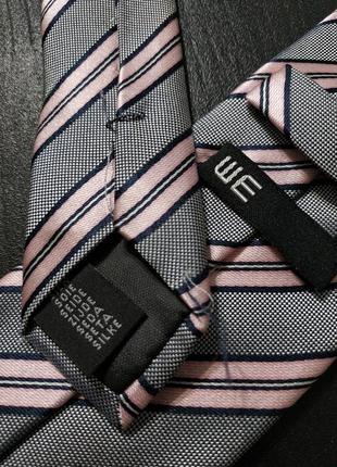 Сост нов 100% шёлк we галстук в полоску розовый синий zxc lkj2 фото