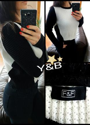 Кофта укороченная с длинным  рукавом  f&f