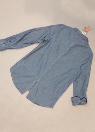 Новая женская джинсовая рубашка с вышивкой хлопок нова сорочка бавовна3 фото