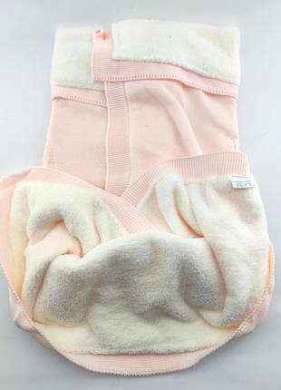 Дитячий плед ковдру туреччина для новонародженого подарунок новонародженому рожеве (ндп62)3 фото