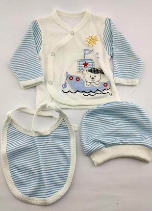 Подарочный набор костюм 0 до 4 месяцев турция для новорожденных набор на новорожденного3 фото