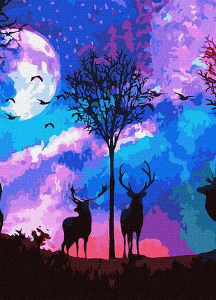 Картина по номерам сказочный лес kho5027