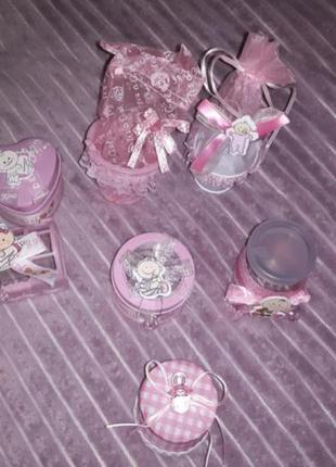 Декорація /подарункові коробочки сувенірні на рік/народження для дівчинки