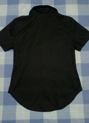 Актуальная черная блузка, рубашка , не мнется !  xhilaration   made in u.s.a.2 фото
