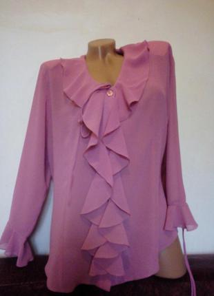 Красивенная блуза,пудровая,размер xl