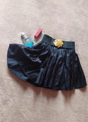 Нарядная пышная юбка с вшитым поясом талия на резинке2 фото