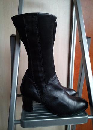 Фирменные сапоги натур кожа respect yourself 40,5 р, стелька 26,5 см