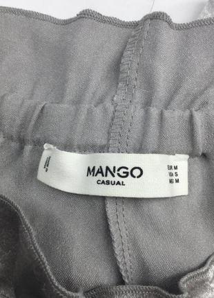 Шорты сатиновые  женские mango серебро3 фото