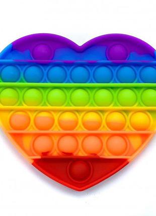 Іграшка-антистресс сердечко поп-іт розмір 12х12 см