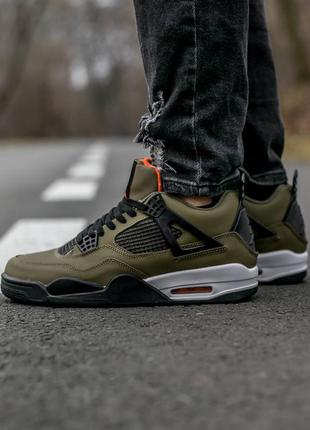 Кросівки nike air jordan retro 4 “haki”