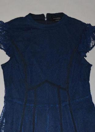 Красивое синее гипюровое платье esmara германия размер 462 фото