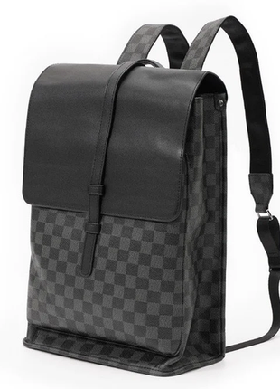 Чоловічий шкіряний ділової офісний брендовий міський рюкзак портфель ранець сумка для ноутбука5 фото
