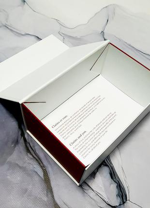 Оригінальна подарункова коробка оригінал  clarins подарочная оригинал упаковка коробочка2 фото