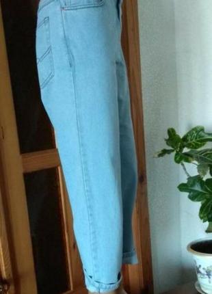 Укороченные джинсы из плотного котона бойфренды-мом / высокая посадка-размер 34/l