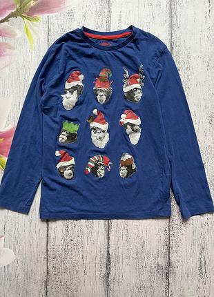 Крута кофта реглан новорічний светр bluezoo 12-13років