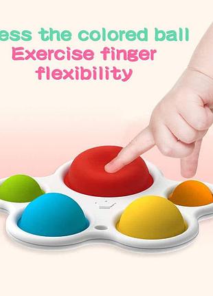 Дитяча іграшка simple dimple симпл дімпл антистрес 5 великих пупирок pop it
