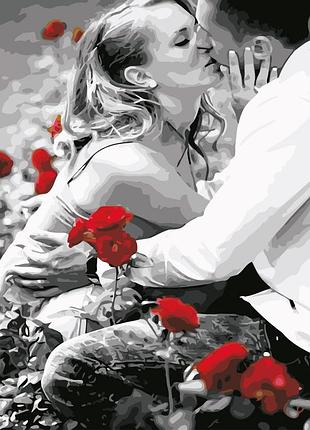 Художній творчий набір, картина за номерами щирий поцілунок, 50x65 см, «art story» (as0616)